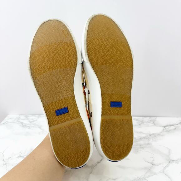 Keds x Rifle Paper Co Anchor Lively Peach Floral Lace Up Sneaker Womens 7 - Picture 5 of 8